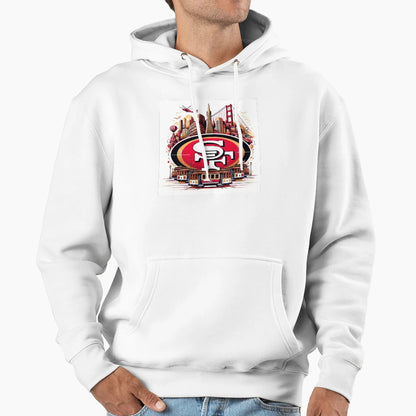 San Francisco Football Hoodie - Minimalist Print for Adults - T-Shirt, Sweatshirt, Hoodie