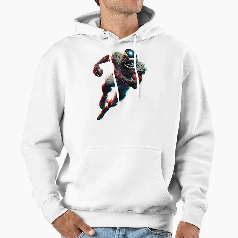 American Football Player Hoodie - Minimalist Print Unisex - T-Shirt, Sweatshirt, Hoodie