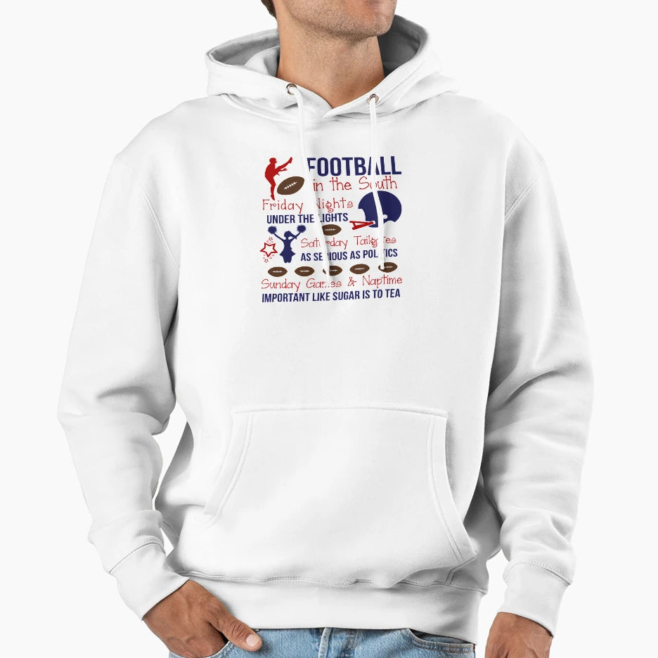 Football South Hoodie - Casual Everyday Wear Unisex - T-Shirt, Sweatshirt, Hoodie