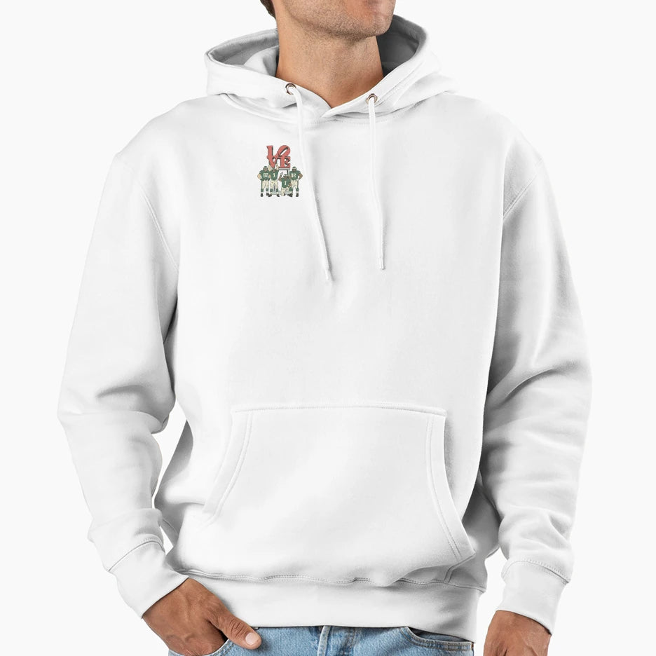 Football Players Love Park Philly Hoodie - Novelty Apparel Men Women - T-Shirt, Sweatshirt, Hoodie