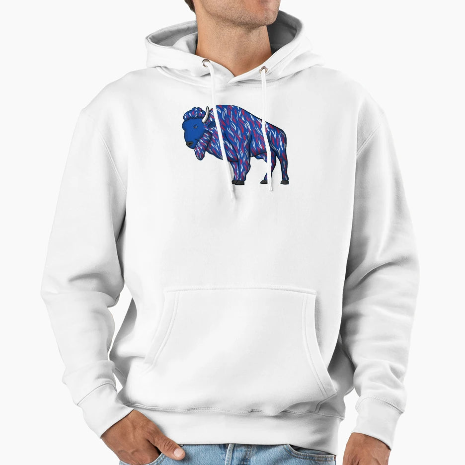 Blue Buffalo Hoodie - Graphic Print Men Women - T-Shirt, Sweatshirt, Hoodie