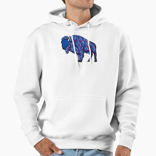 Blue Buffalo Hoodie - Graphic Print Men Women - T-Shirt, Sweatshirt, Hoodie