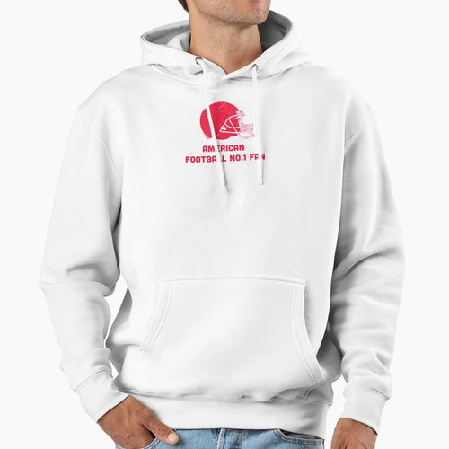 American Football No 1 Fan Hoodie - Fun Novelty Design Unisex - T-Shirt, Sweatshirt, Hoodie