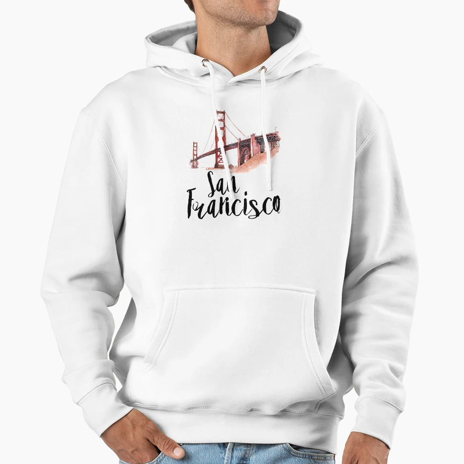 San Francisco Hoodie - Casual Everyday Wear Men Women - T-Shirt, Sweatshirt, Hoodie
