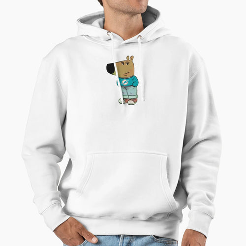 Miami Dophins Just Chill Guy Meme Hoodie - Novelty Apparel Unisex - T-Shirt, Sweatshirt, Hoodie