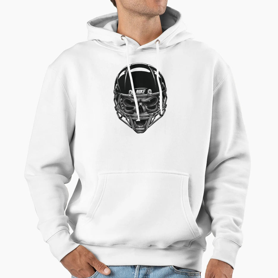 American Football Skull Hoodie - Streetwear Style Unisex - T-Shirt, Sweatshirt, Hoodie