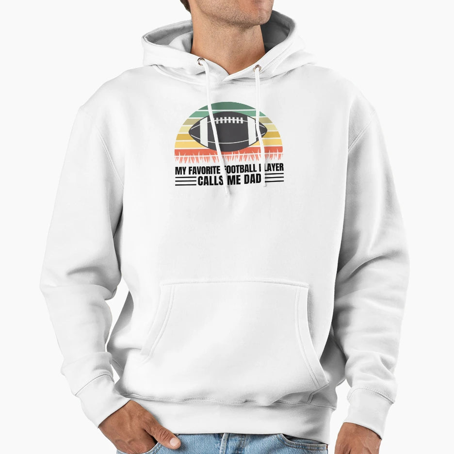 Funny Gift Dads That Love Football Hoodie - Custom Art Print Unisex - T-Shirt, Sweatshirt, Hoodie
