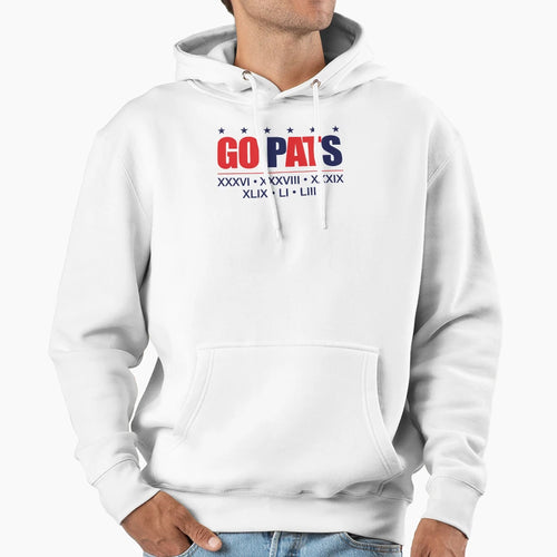 Go Pats G O T Hoodie - Aesthetic Graphic for Adults - T-Shirt, Sweatshirt, Hoodie
