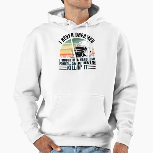 Funny Gift Football Coach Dad Hoodie - Fun Novelty Design for Adults - T-Shirt, Sweatshirt, Hoodie