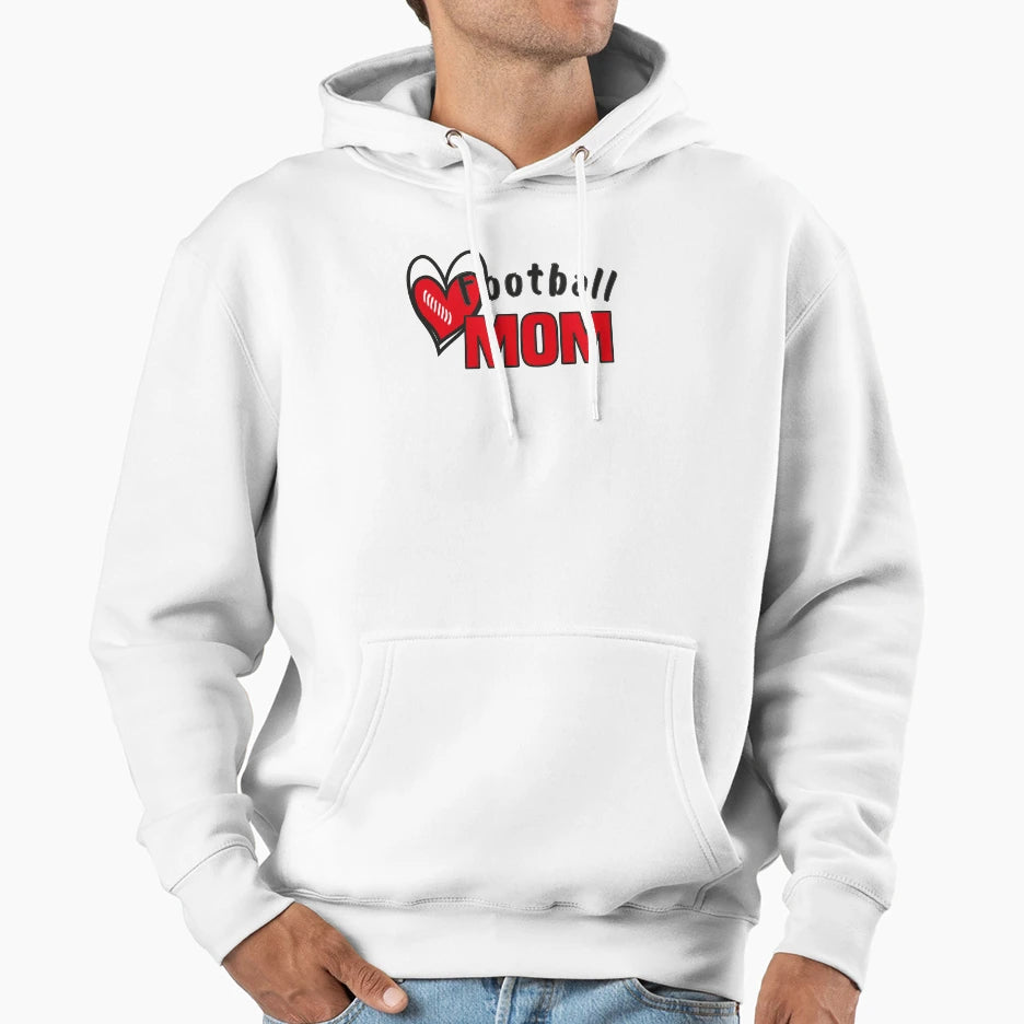 Football Mom Mom Life Football Game Hoodie - Streetwear Style Men Women - T-Shirt, Sweatshirt, Hoodie