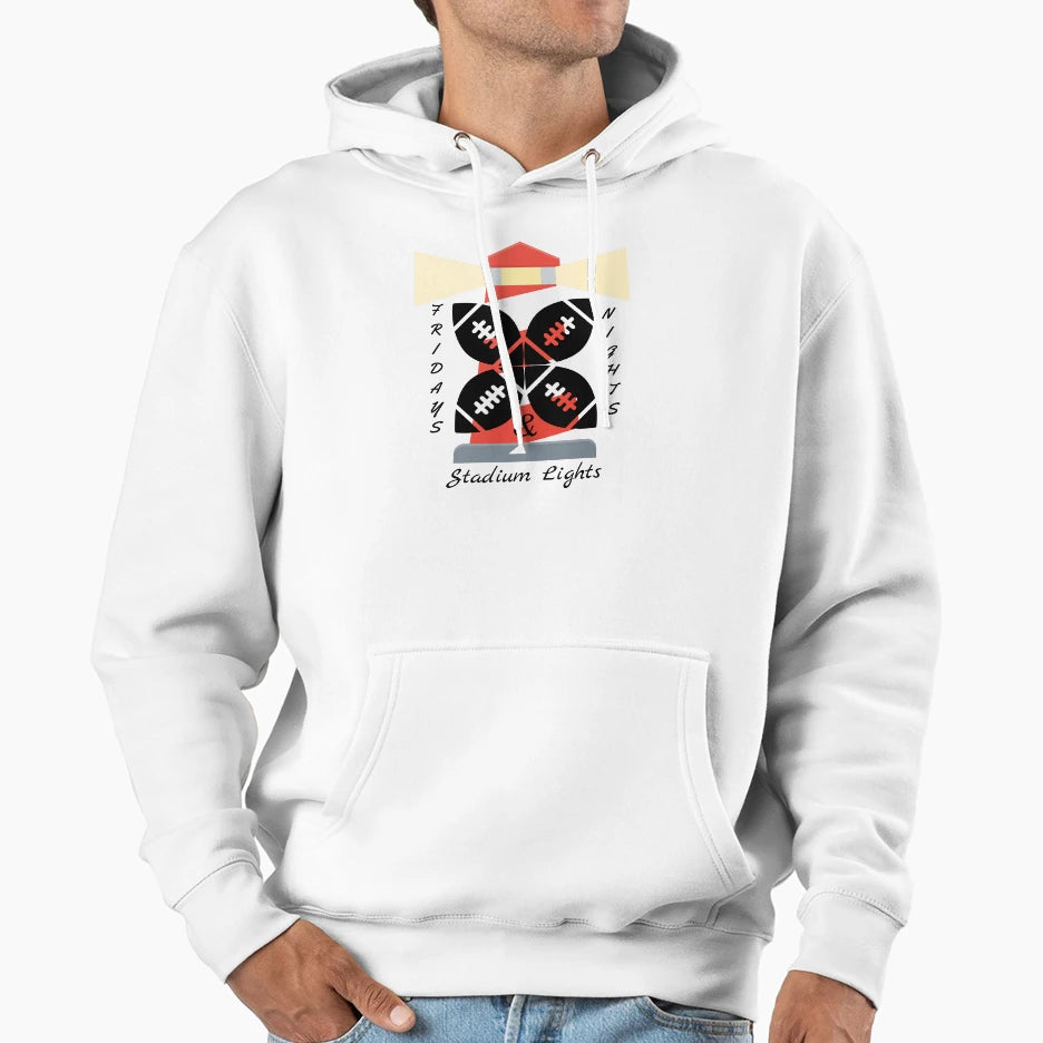 Friday Night Stadium Lights Hoodie - Minimalist Print Unisex - T-Shirt, Sweatshirt, Hoodie