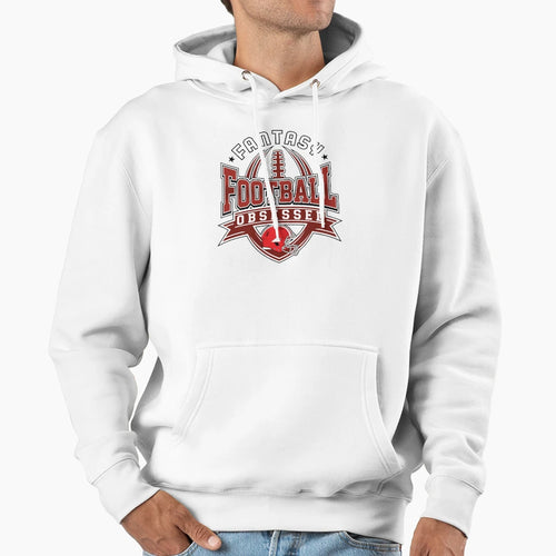 Fantasy Football Obsessed Hoodie - Minimalist Print Men Women - T-Shirt, Sweatshirt, Hoodie