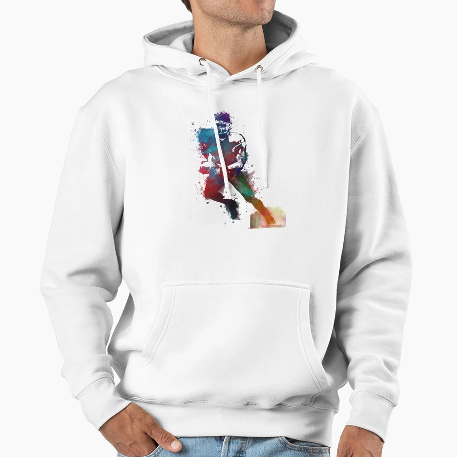 American Football Player 1 Sport Hoodie - Aesthetic Graphic Men Women - T-Shirt, Sweatshirt, Hoodie