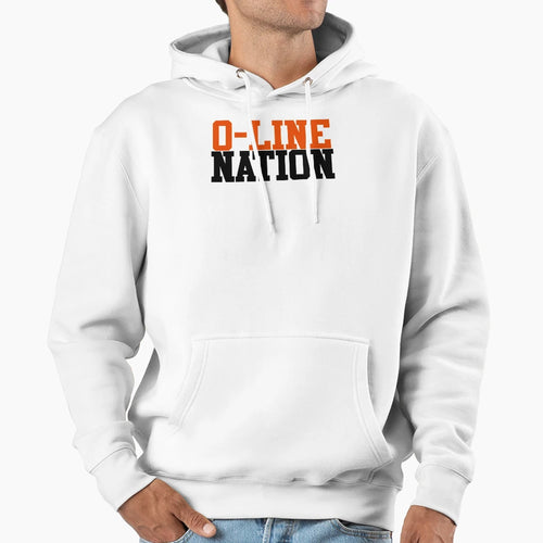 O Line Nation Hoodie - Trendy Graphic Men Women - T-Shirt, Sweatshirt, Hoodie
