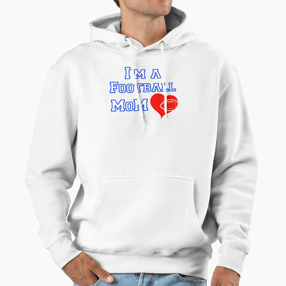 Football Mom Hoodie - Fun Novelty Design Unisex - T-Shirt, Sweatshirt, Hoodie