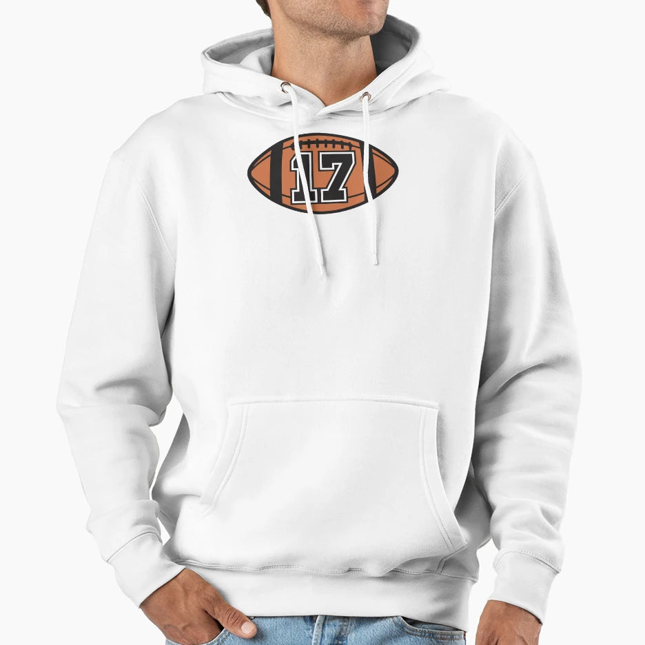 Football 17 Hoodie - Casual Everyday Wear for Adults - T-Shirt, Sweatshirt, Hoodie