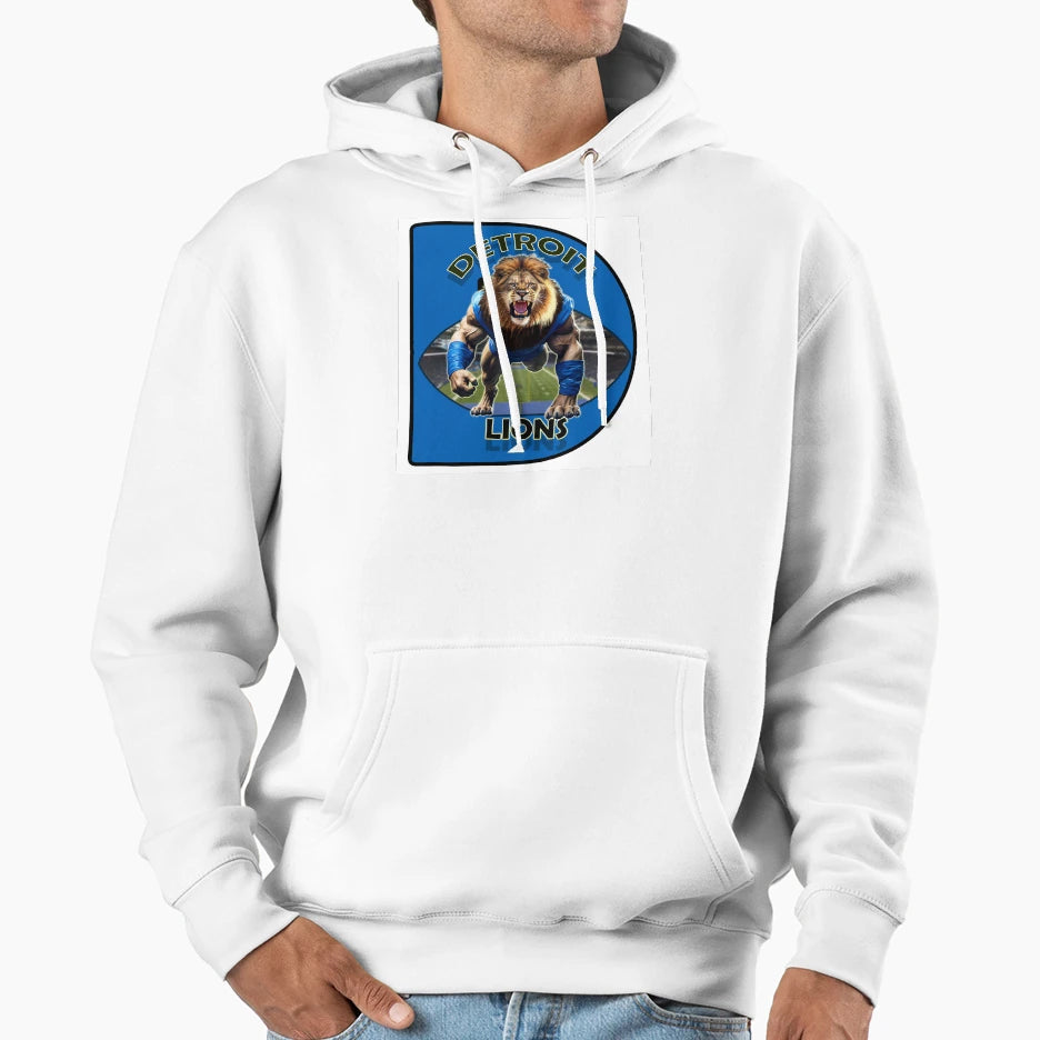 Detroit Lions Hoodie - Fun Novelty Design Men Women - T-Shirt, Sweatshirt, Hoodie