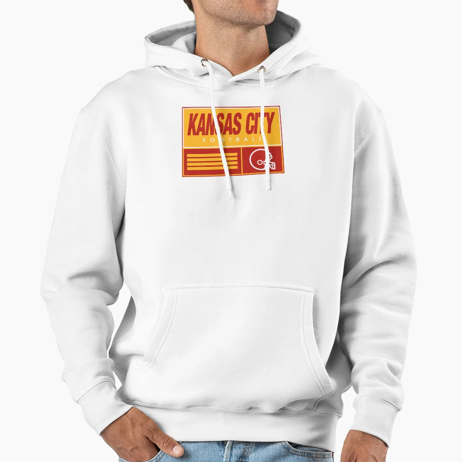 Kansas City Football Hoodie - Fun Novelty Design Unisex - T-Shirt, Sweatshirt, Hoodie