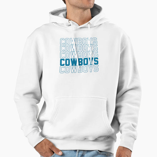 Cowboys Football Fan Gear Hoodie - Custom Art Print Men Women - T-Shirt, Sweatshirt, Hoodie