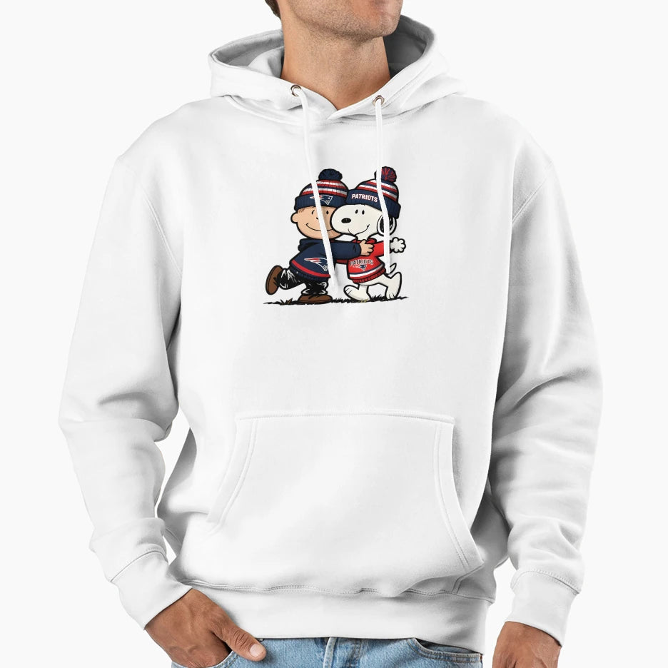 Snoopy And Charlie Brown New England Hoodie - Trendy Graphic Unisex - T-Shirt, Sweatshirt, Hoodie