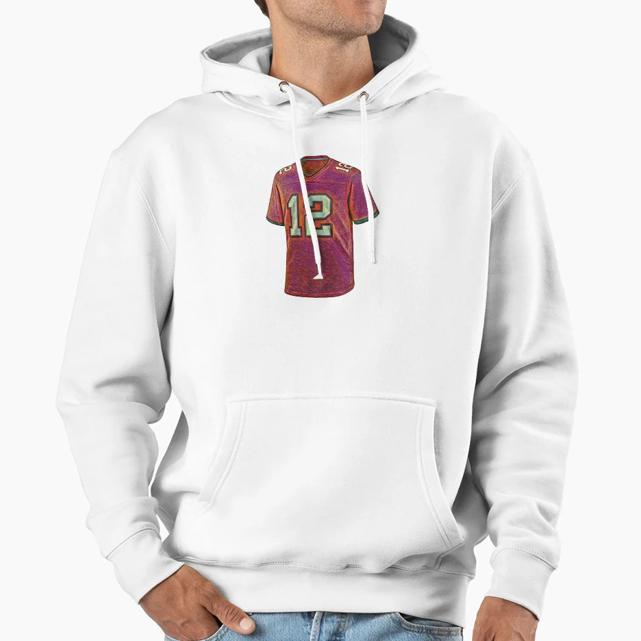 American Football Jersey Hoodie - Fun Novelty Design Unisex - T-Shirt, Sweatshirt, Hoodie