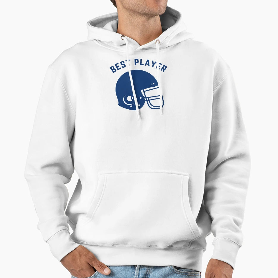 Best Player Football Helmet Hoodie - Novelty Apparel Unisex - T-Shirt, Sweatshirt, Hoodie