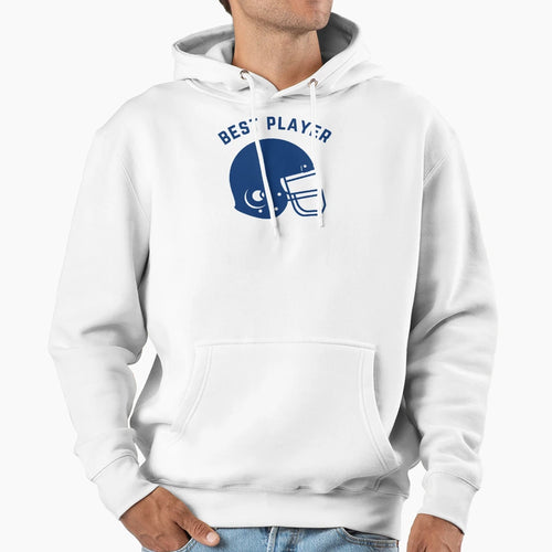 Best Player Football Helmet Hoodie - Novelty Apparel Unisex - T-Shirt, Sweatshirt, Hoodie