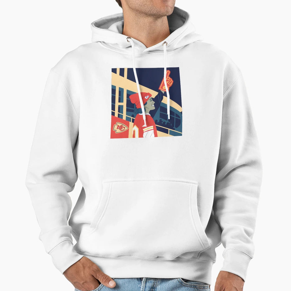 Chiefs Fan Spirit Unwavering Support Hoodie - Casual Everyday Wear Unisex - T-Shirt, Sweatshirt, Hoodie