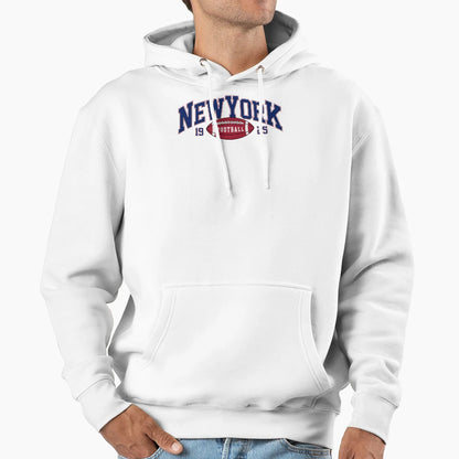 New York Football Varsity Hoodie - Custom Art Print Men Women - T-Shirt, Sweatshirt, Hoodie