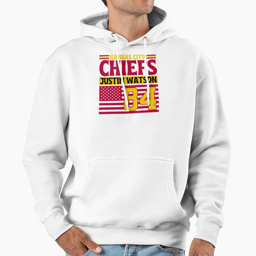 Kansas City Chiefs Watson 84 American Hoodie - Unique Graphic Men Women - T-Shirt, Sweatshirt, Hoodie