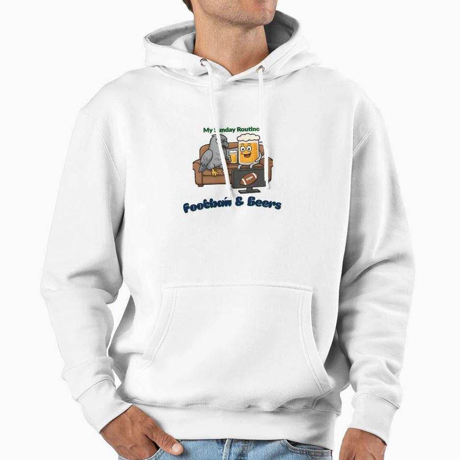 Seattle Seahawks My Sunday Routine Hoodie - Graphic Print for Adults - T-Shirt, Sweatshirt, Hoodie