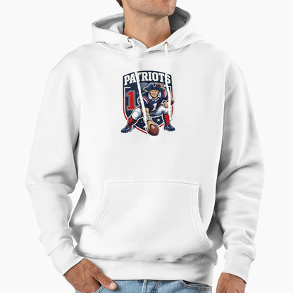 Patriots Warrior Hoodie - Graphic Print for Adults - T-Shirt, Sweatshirt, Hoodie