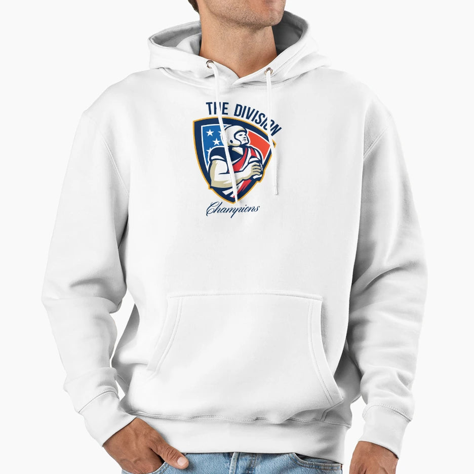 American Football Quarterback Division Hoodie - Minimalist Print Unisex - T-Shirt, Sweatshirt, Hoodie