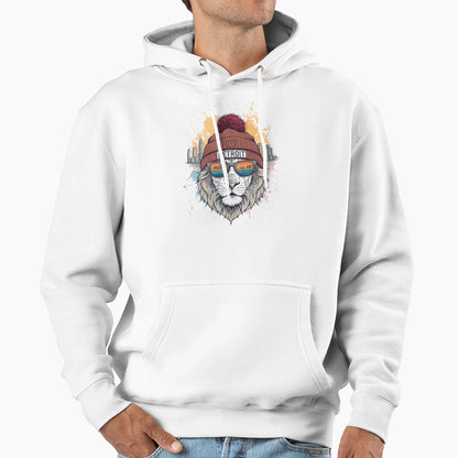 Detroit Lion Hoodie - Aesthetic Graphic Unisex - T-Shirt, Sweatshirt, Hoodie