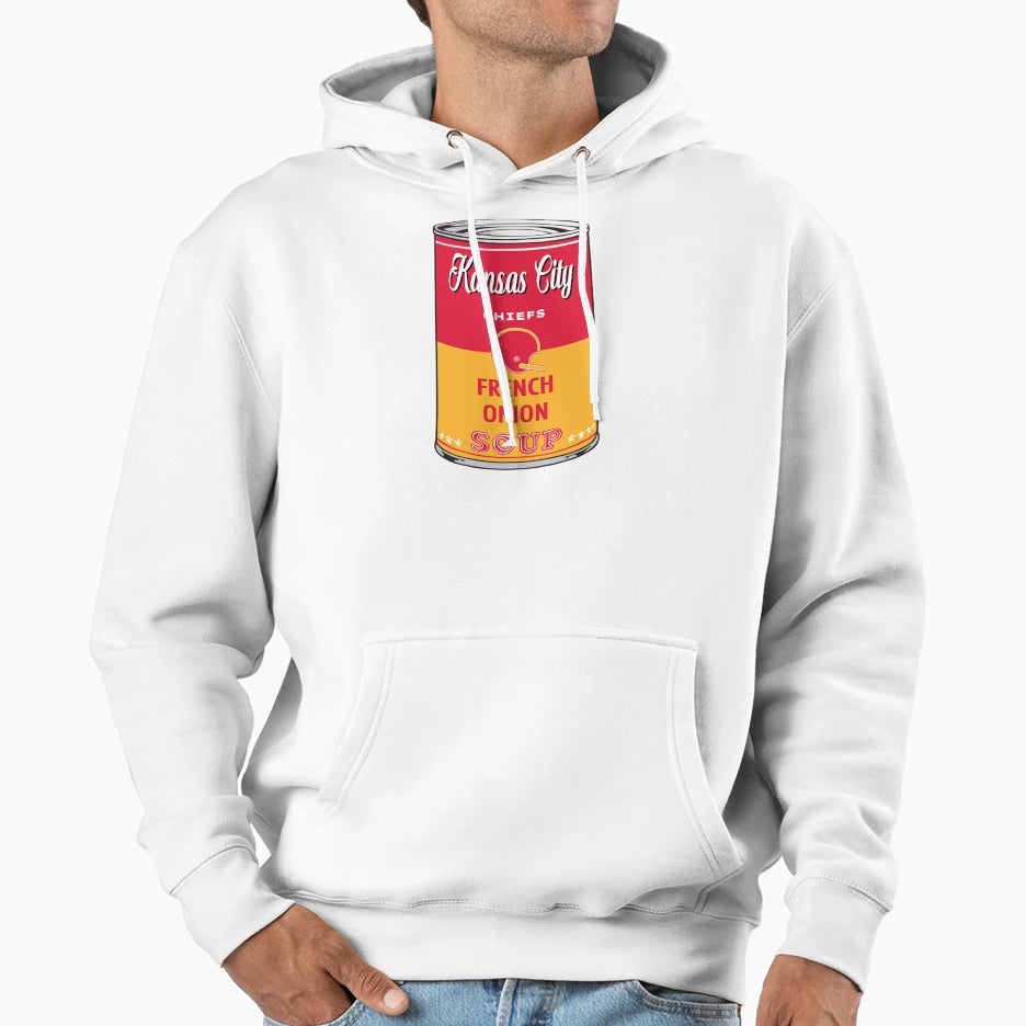 Kansas City Chiefs Soup Can Hoodie - Custom Art Print Unisex - T-Shirt, Sweatshirt, Hoodie