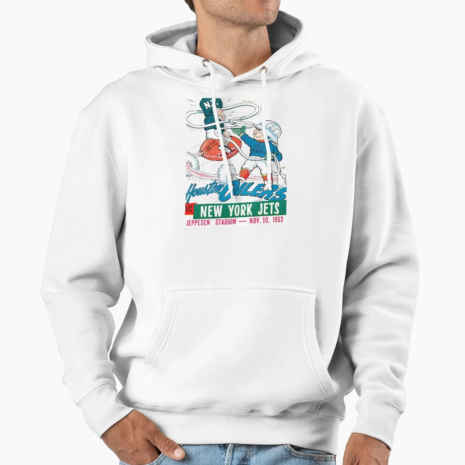 Oilers V Jets Hoodie - Trendy Graphic Men Women - T-Shirt, Sweatshirt, Hoodie