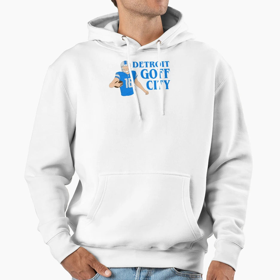 Detroit Goff City Hoodie - Custom Art Print Men Women - T-Shirt, Sweatshirt, Hoodie