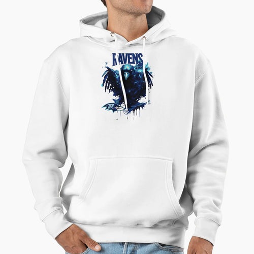 Ravens Logo Hoodie - Novelty Apparel Unisex - T-Shirt, Sweatshirt, Hoodie