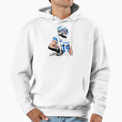 Amon Ra St Brown Football Hoodie - Trendy Graphic Unisex - T-Shirt, Sweatshirt, Hoodie