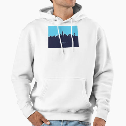 Dallas Texas Skyline Hoodie - Streetwear Style Men Women - T-Shirt, Sweatshirt, Hoodie
