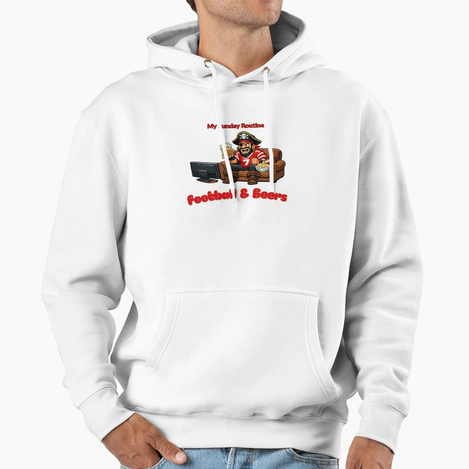 Tampa Bay Buccaneers Sunday Routine T-Shirt - Custom Art Print Men Women - T-Shirt, Sweatshirt, Hoodie