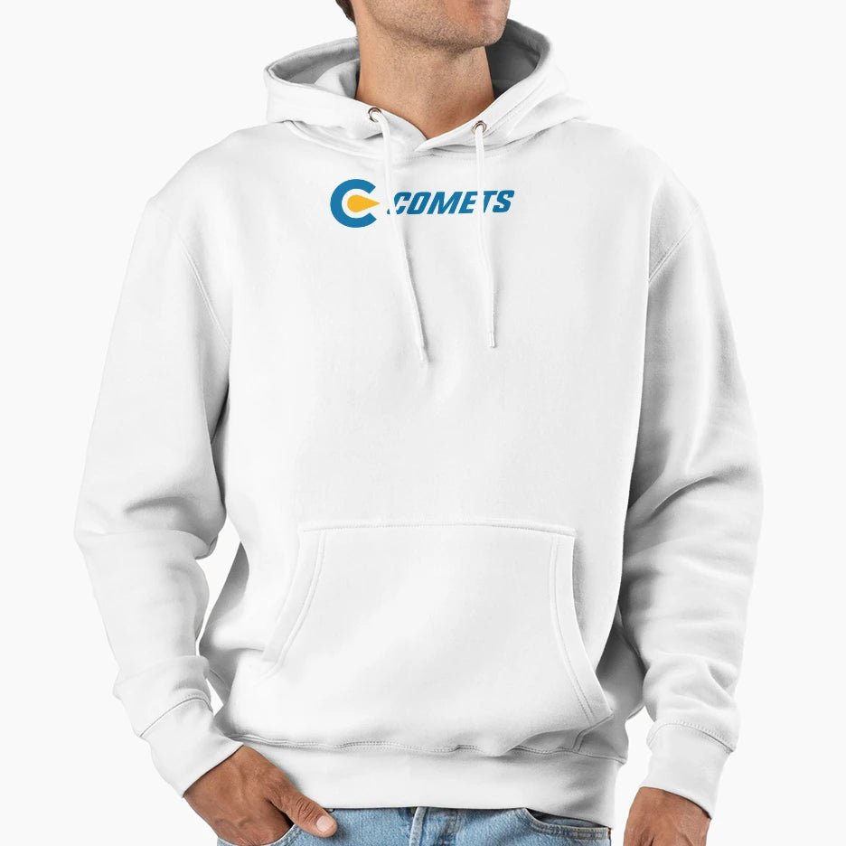 Classen Comets Horizontal Blue Gold Hoodie - Fun Novelty Design Unisex - T-Shirt, Sweatshirt, Hoodie