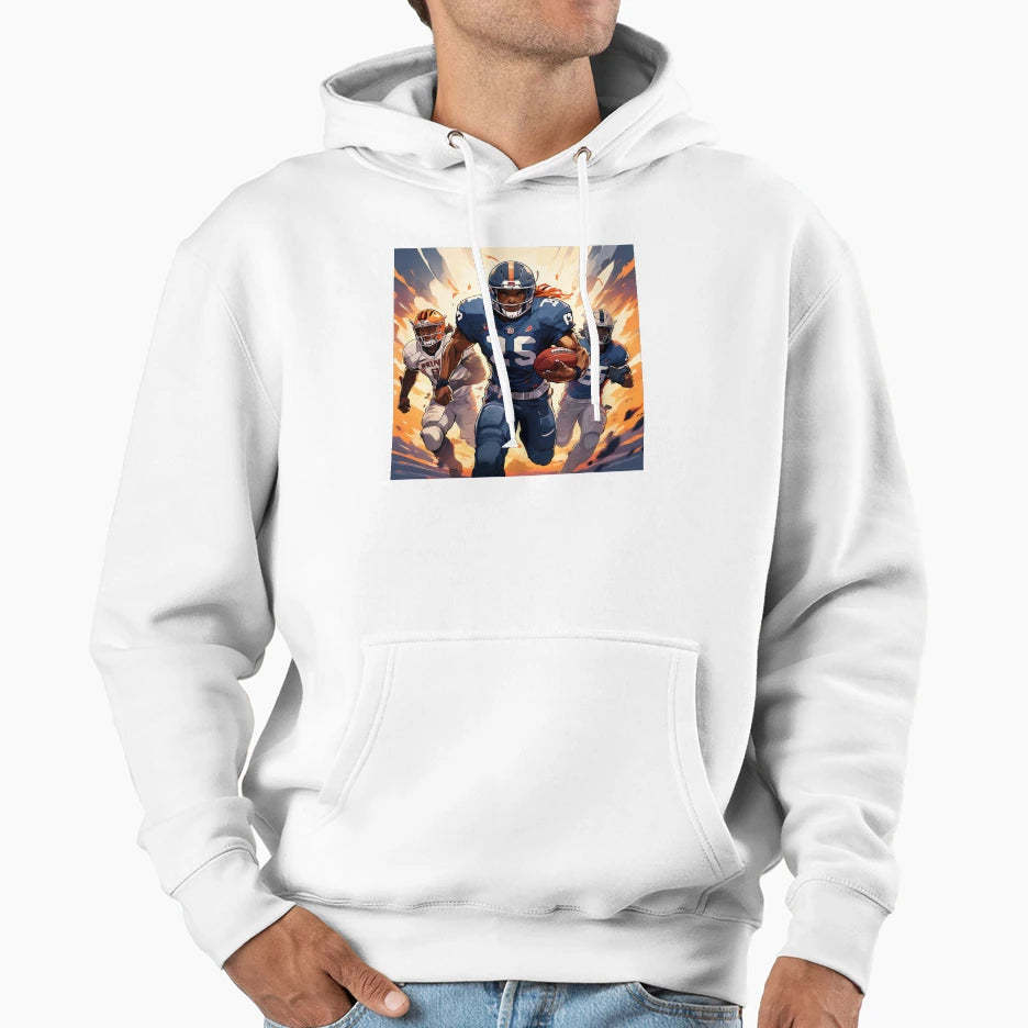 Iconic Stories American Football Hoodie - Novelty Apparel for Adults - T-Shirt, Sweatshirt, Hoodie