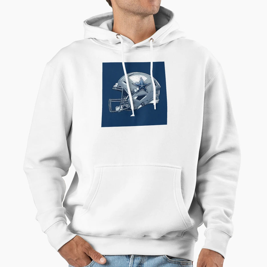 Blues Iconic Sports Helmets Mascots Cowboy Hoodie - Graphic Print Unisex - T-Shirt, Sweatshirt, Hoodie