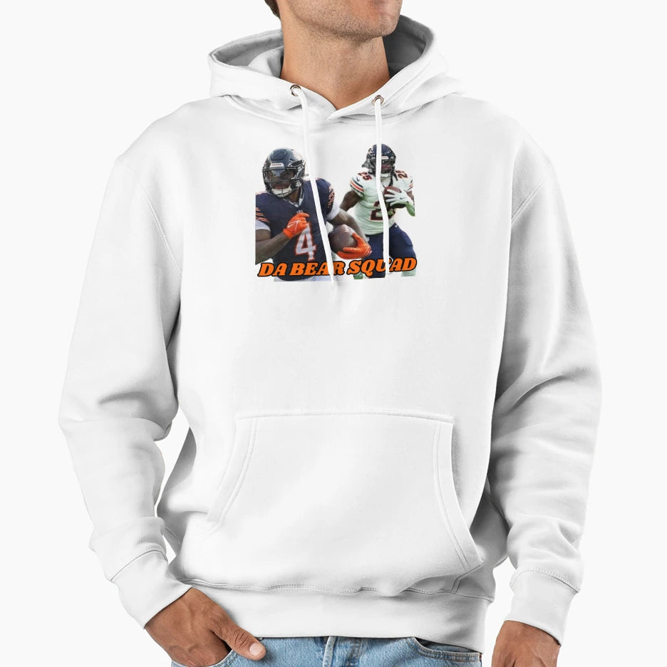 Chicago Bear Squad Hoodie - Minimalist Print for Adults - T-Shirt, Sweatshirt, Hoodie