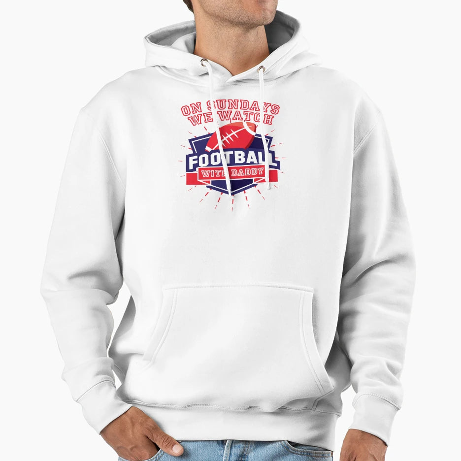 American Football Fans Hoodie - Minimalist Print Unisex - T-Shirt, Sweatshirt, Hoodie