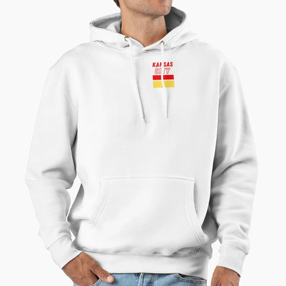 Kansas City Color Block Hoodie - Novelty Apparel Unisex - T-Shirt, Sweatshirt, Hoodie