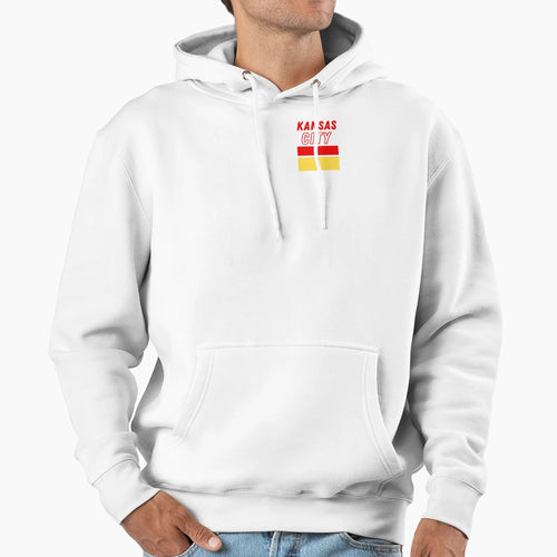 Kansas City Color Block Hoodie - Novelty Apparel Unisex - T-Shirt, Sweatshirt, Hoodie