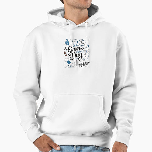 Football Game Day Coquette Bow Touchdown Hoodie - Streetwear Style Unisex - T-Shirt, Sweatshirt, Hoodie