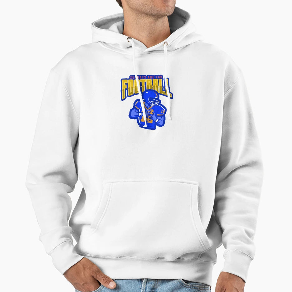Sundays Are Football Hoodie - Graphic Print Men Women - T-Shirt, Sweatshirt, Hoodie